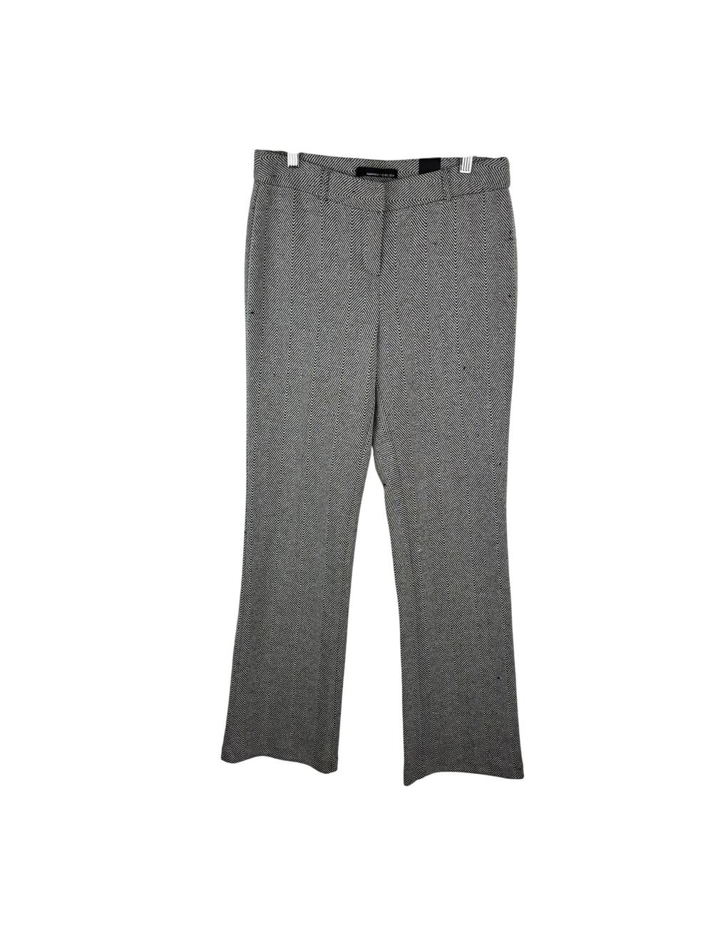 NWT Amanda + Chelsea Herringbone Pants Wide Leg Careerwear Women's 6